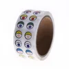 Cheap Factory Colourful Eye Stickers Labels 2000 Pcs Per Roll Eye Sticker Roll For Handmade Crafts