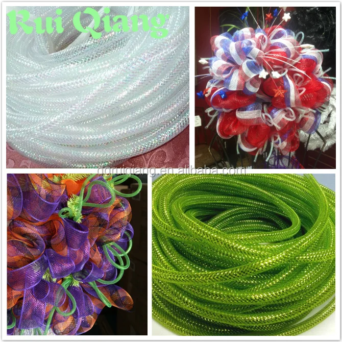 Deco Mesh Flex Tubing Wholesale For Decorating Christmas And Craft