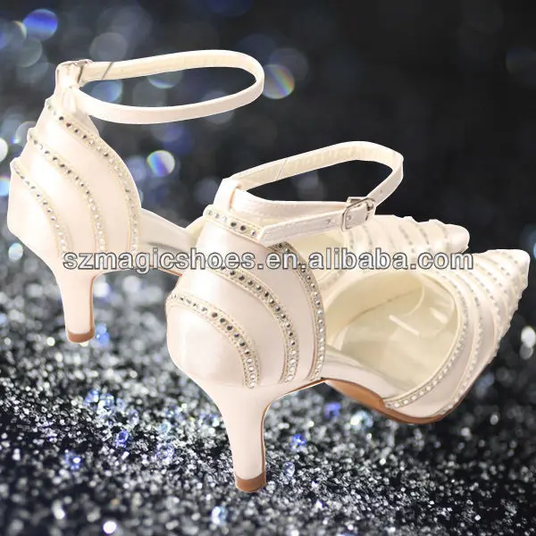 Ivory Satin Italian Wedding Bridal Shoes Crystal Buy Italian Wedding