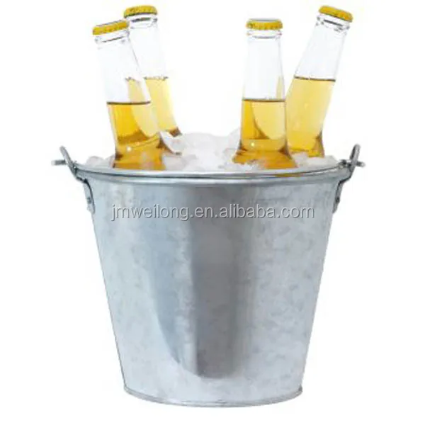 Galvanized Hold 4 Bottle Beer Ice Bucket Buy Beer Ice Bucket,Tin Ice