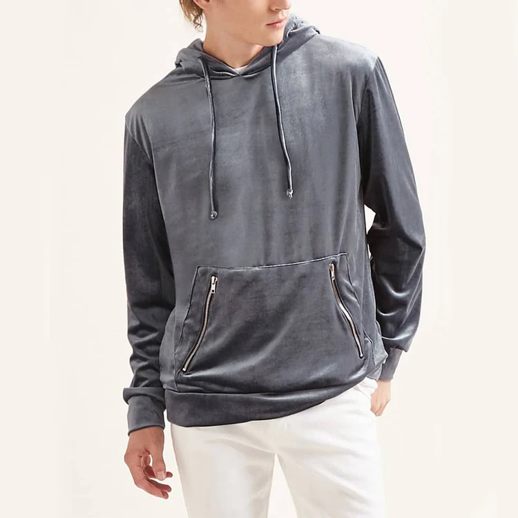 zip pocket hoodie mens