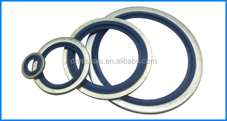 Standard size hydraulic pump rubber NBR+Metal Blue color bonded seal