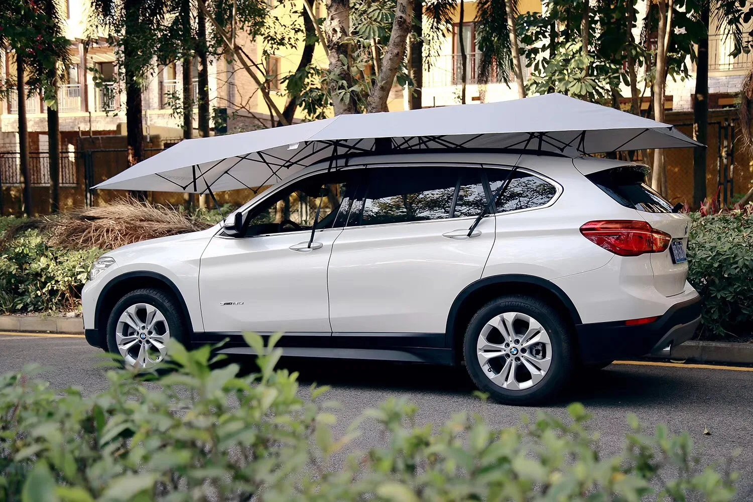 4.5m Car Umbrella Automatic Folded Portable Auto Protection Umbrella