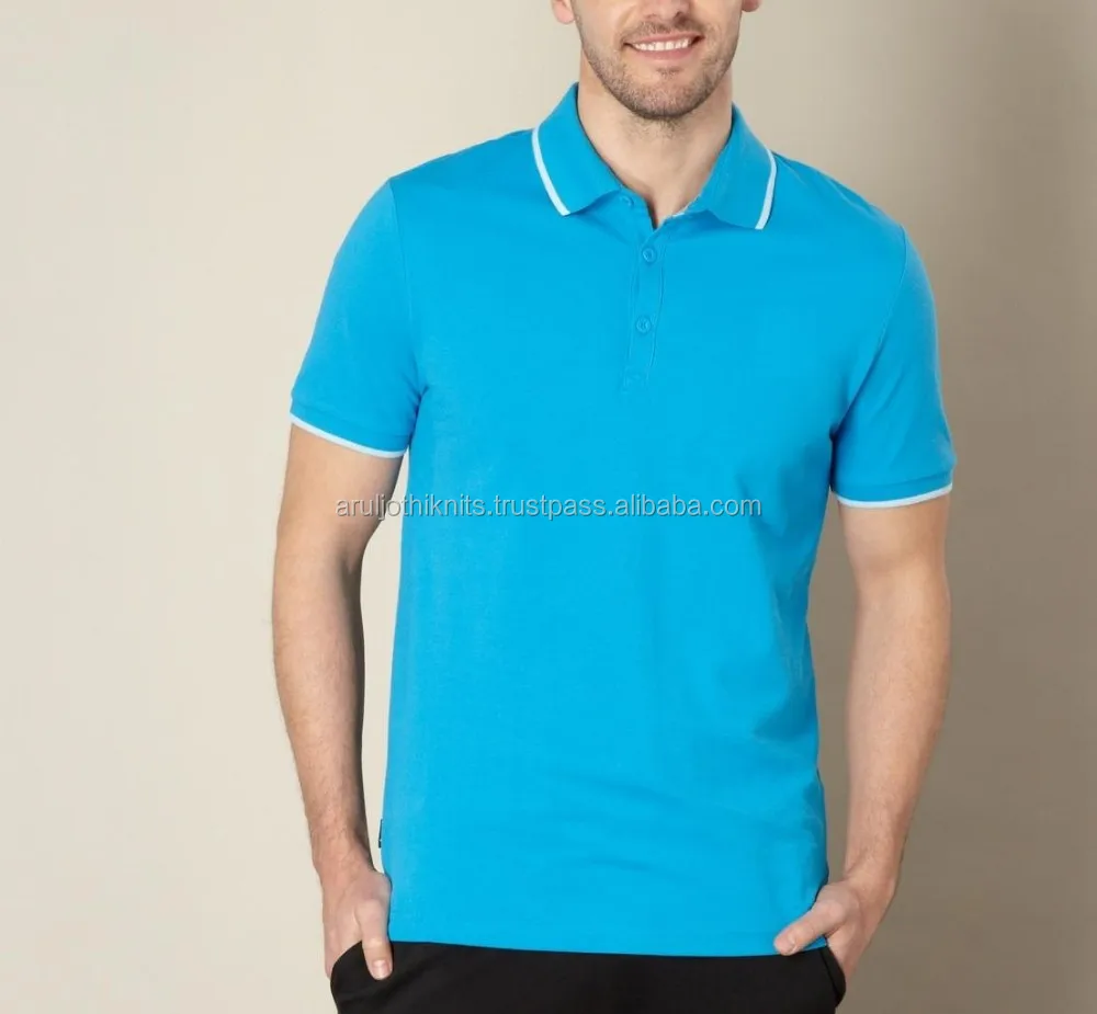 turquoise blue polo t shirt