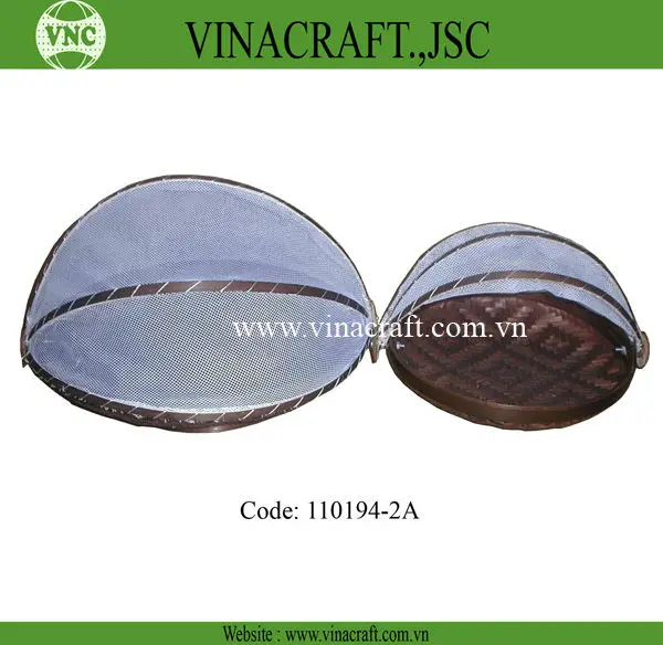 Square Bamboo Fruit Basket With Back Net Cover Buy Fruit Basket