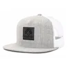 Custom Design Adults Size Leather Patch Trucker Hat/5 Panel Mesh Snapback Hat