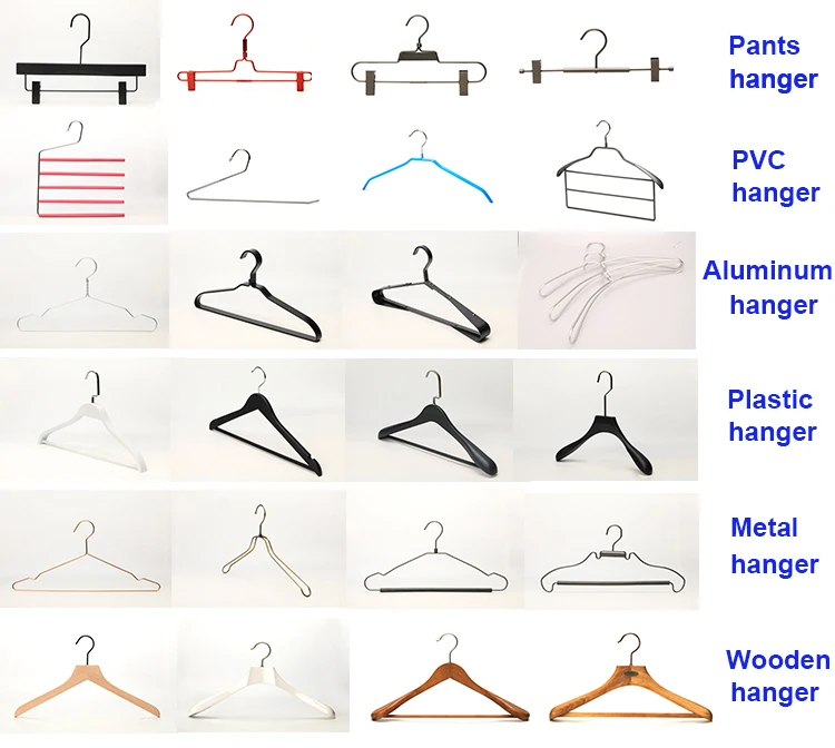 High-Quality Clothes Hangers: Wood, Plastic & Metal