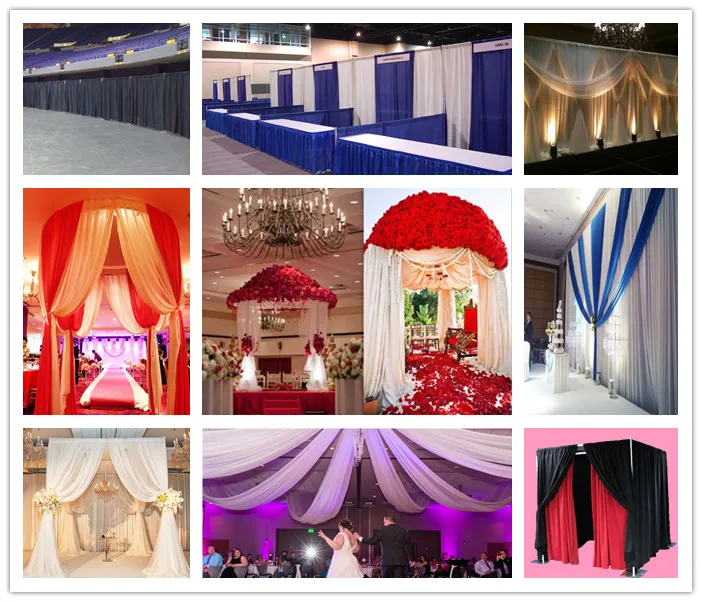 Wholesale Adjustable Draping Fabric Aluminum Backdrop Stand Pipe
