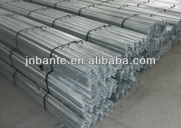 Galvanized Steel Sign Post with High Yield Strength