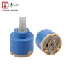 New High Flow 35mm Tap Faucet Ceramic Cartridge With Distributor Dual Seal Idling Ceramic Cartridge