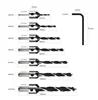 7pcs Drill Bits Set Drill Bits countersink , Woodworking Chamfer hss Countersink Drill Bits