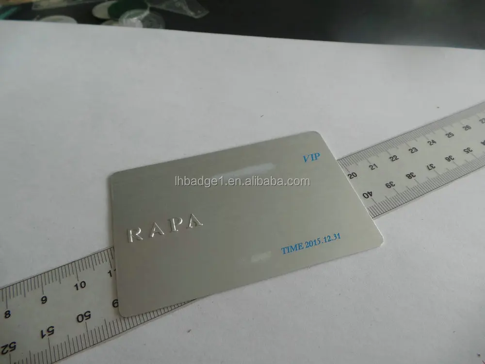 Di Alta Qualità In Metallo Biglietto Da Visita/in Acciaio Inox