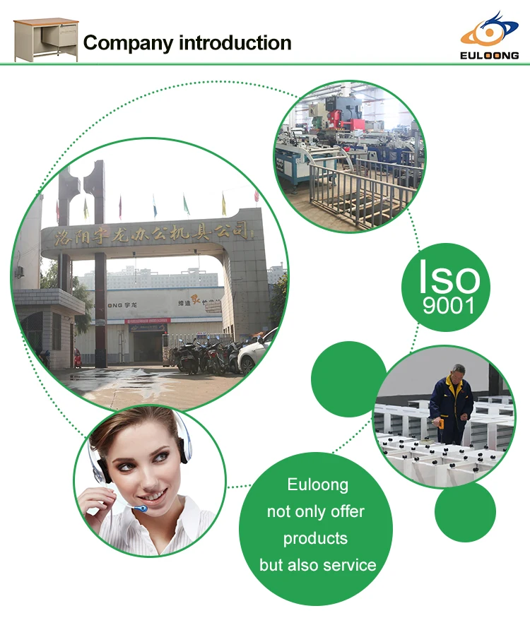 2018 New Modern Steel I-shape  Office PC Table Design Photos