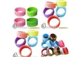 Promotion Single Color or Segment Color Print Custom Rubber Finger Silicone Ring