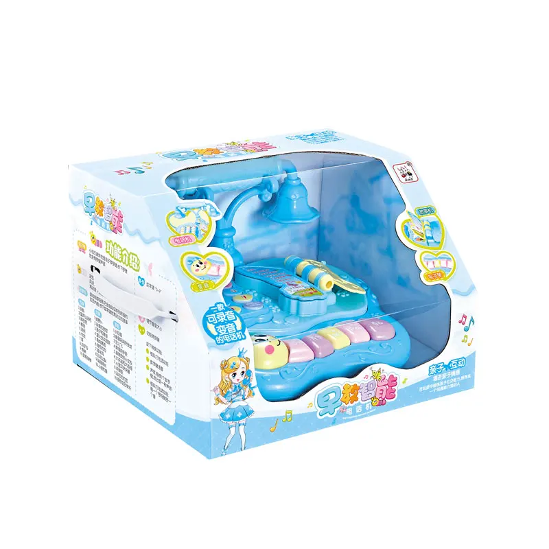 Amazon Hot Sells 2019 New Electric Educational Baby Telephone Toy With Light And Music