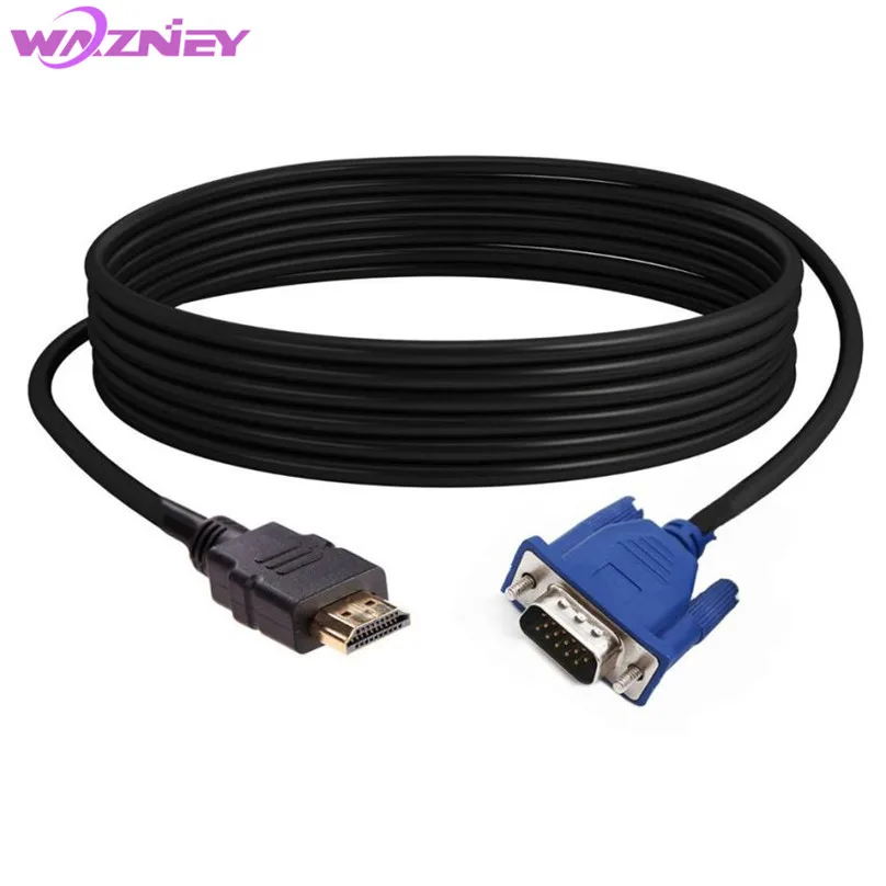 6FT//1.8M 15 PIN VGA Monitor M-M Male To Male Cable FOR 1080P PC TV Notebook LCD