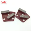 Trapezoid Magnetic Diamond floor Grinding plate with Double Bar Segments