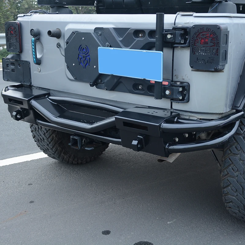 New Black Rear Bumper For Jeep Wrangler Jk Jl Accessories 4x4 Back