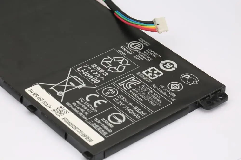 Genuine New Rechargeable Laptop Battery Ac14b3k(4icp5/57/80) For Acer ...