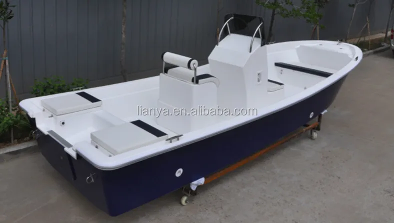 Liya 5.8m fiberglass boats cheap panga fishing boat 8 passengers frp centre console work boat
