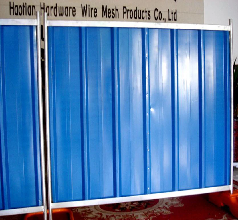 Haotian Multicolor Bond Corrugated Sheet Enclosure Temporary Steel Hoarding Panel Buy