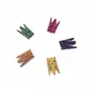 Cheap 2.5cm Colorful Wooden Clothes Pegs Mini Craft pegs Clip pegs clothes