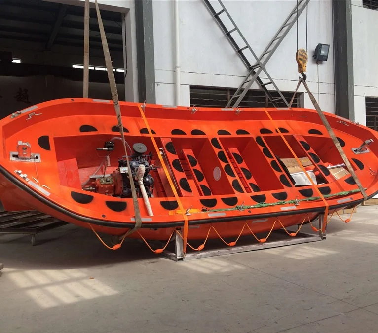 65persons Offshore Lifeboat Fully Enclosed Lifeboat With Platform Davit ...