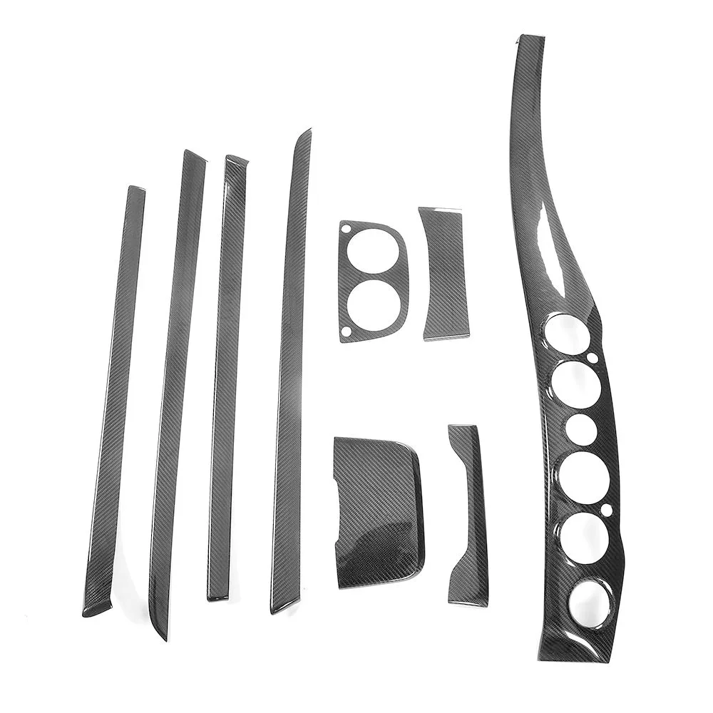 Real Carbon Fiber Auto Parts Car Interior Decoration Trims For Mercedes