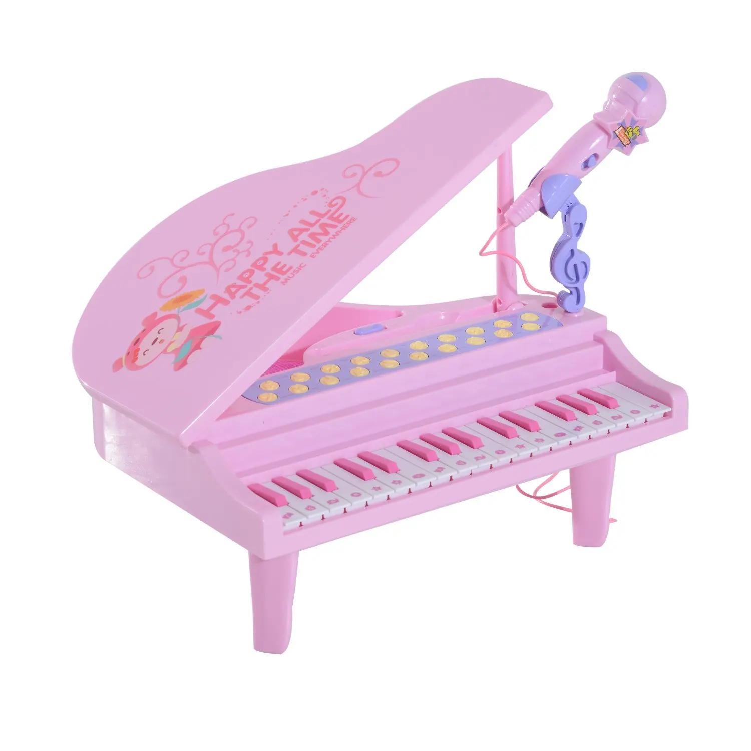 pink baby grand piano