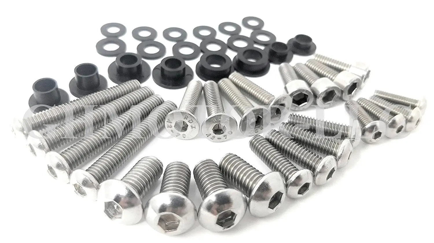 2004 2005 GSX-R GSXR 600 750 Fairings Bolts Screws Fasteners Kit Set Made in USA Silver