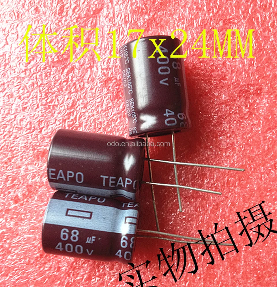 Electrolytic Capacitor 5 Pieces 80 V 820 Mfd