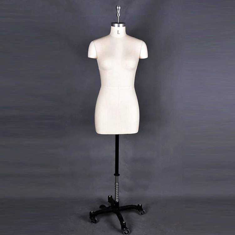 Half Size Adjustable Women Sewing Tailor Dress Dummies Dress Maker Dummy Female Half Torso Body