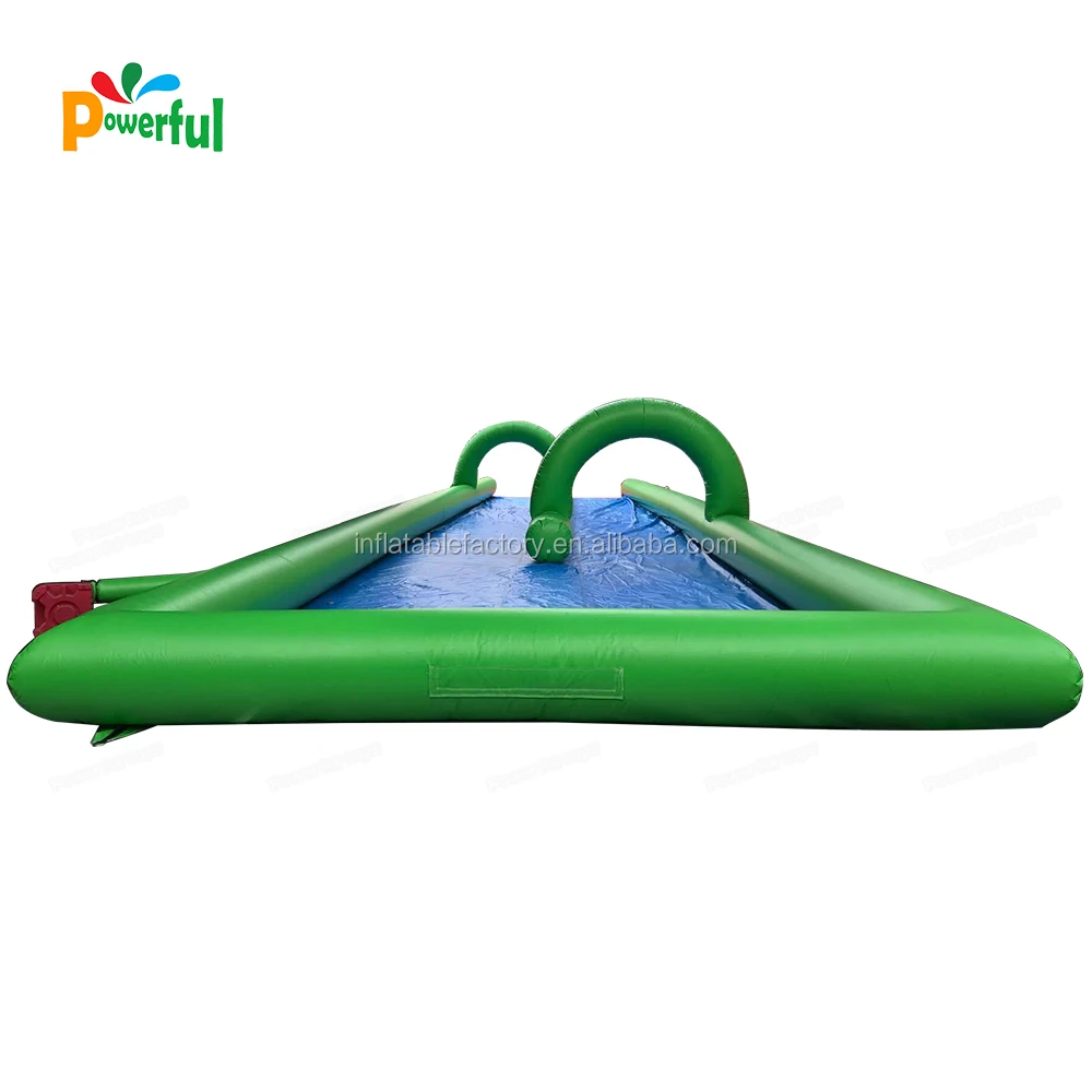 Commercial cheap double lanes slide inflatable water slide slip n slide for kids
