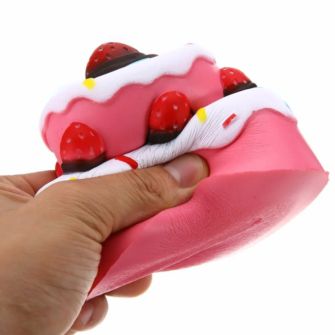 Super Soft Jumbo Squishies Slow Rising Strawberry Cak