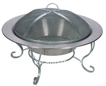 Outdoor Stainless Steel Fireproof Fire Pit Bowl Iron Wood Outdoor Stainless Steel Fireproof Fire