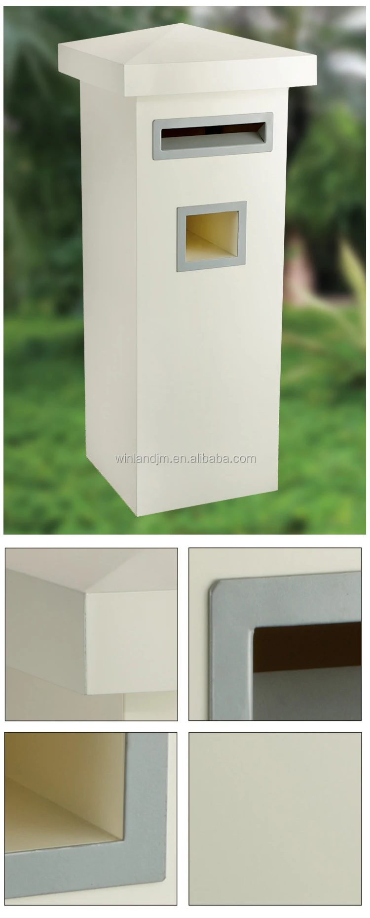 Modern Free Standing Mailbox Galvanized Standing Mailbox