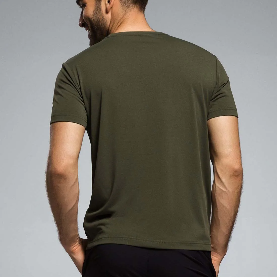 2018 New Products 95 Cotton 5 Spandex Men's Fitness Plain T-shirts In ...