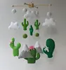 cacti cactus mobile nursery decor baby mobile mobile baby nursery mobile crib mobile felt mobile cot mobile