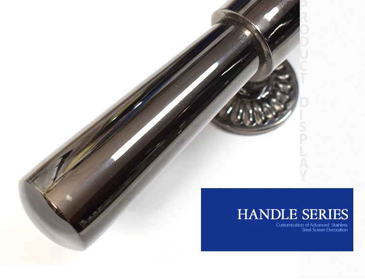 stainless steel 304 316 crystal black gold glass door handles commercial long black gold glass door handle