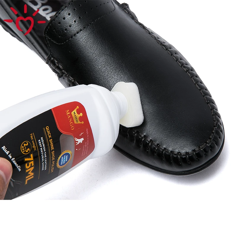China manufacturer bottle plastic black cleaner color shoe polish