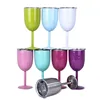 Amazon hot selling champagne stainless steel cup,goblet standing cup wine glasses,18/8 Red Wine cup beer glass BPA FREE