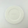 New bone china wholesale flat white round cake plate / dinner catering plates
