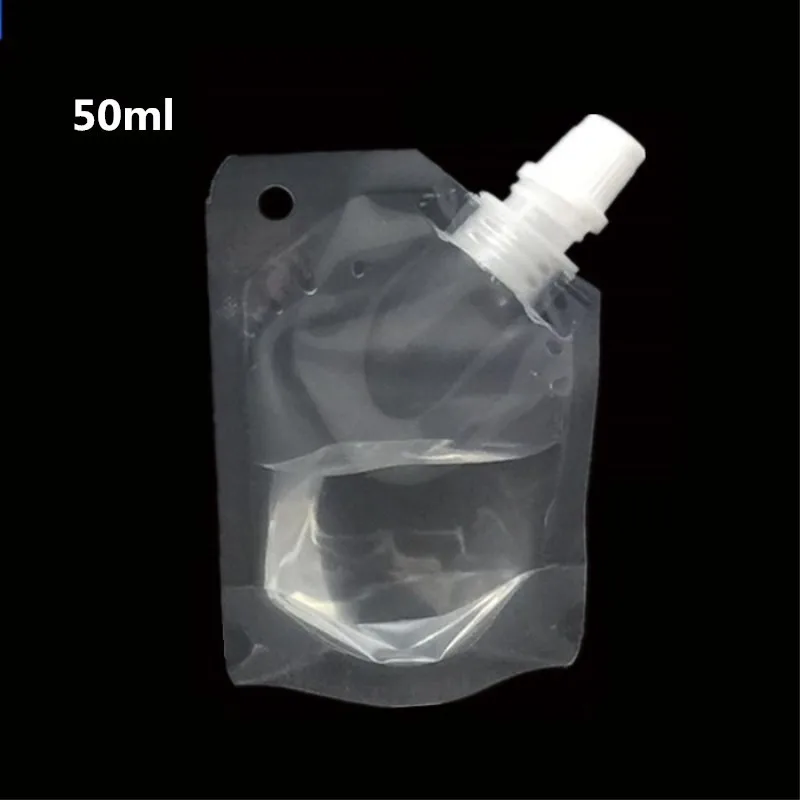 40PCS Small Liquid Plastic Packaging Nozzle bag Beverage Juice Milk ...
