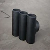 Black Stainless steel 316 Ferrule Threaded Equal Square Tee, 45 Degree Tee Pipe Fitting