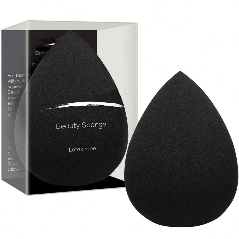 

hot sale beauty tools soft black blending sponges makeup blending sponge