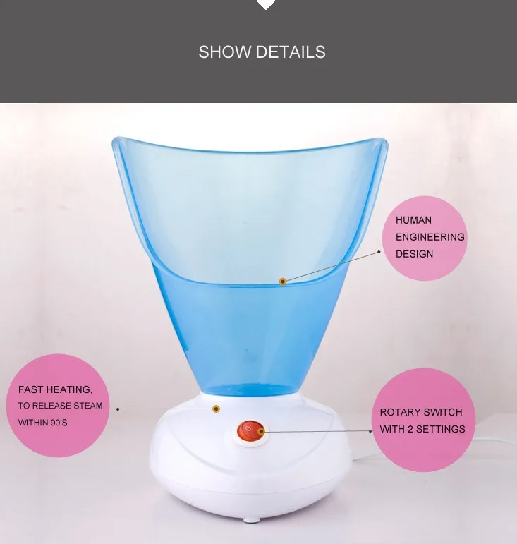 Facial sauna steam inhaler electric nose steam inhaler, View steamer