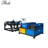 Low price auto duct line 2 in CNC automatic hvac pipe production line with 1300mm width electric double decoiler