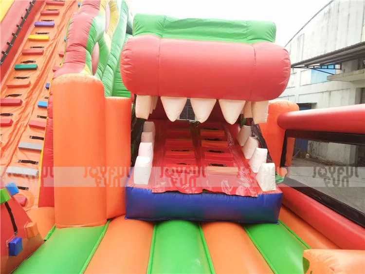Inflatable Dragon Dinosaur Movable Mouth Big Slide Playground JFPG-15-9.jpg