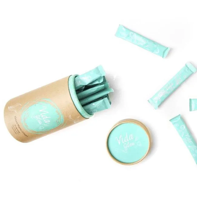 Recyclable Food Grade Kraft Cardboard Protein Powder Paper Tube