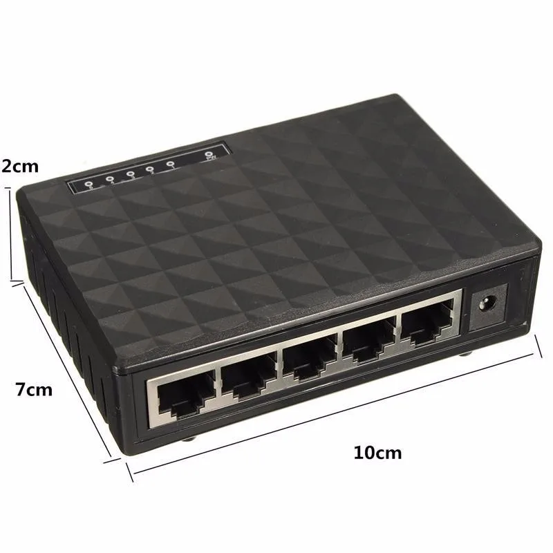5 Port 10/100mbps Network Switch Hub Switch Autonegotiation 5